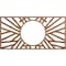 Ekena Millwork Hoover Wood Fretwork Pierced Ceiling Medallion, Walnut, 20"W x 10"H x 7 3/8"ID x 3/8"T CMWP20X10X0375HOWA - alternate 1